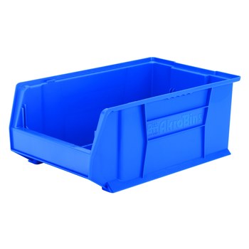 Imagen de Akro-mils Akrobin 200 lb Azul Polímero de grado industrial Apilado Contenedor de almacenamiento (Imagen principal del producto)