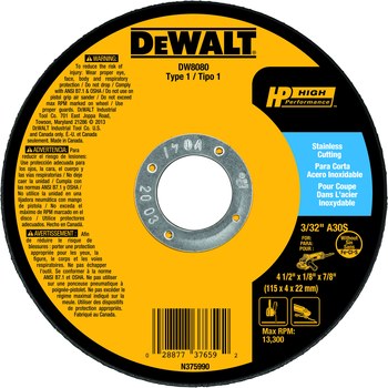 Imágen de DEWALT Rueda de corte 76592 (Imagen principal del producto)