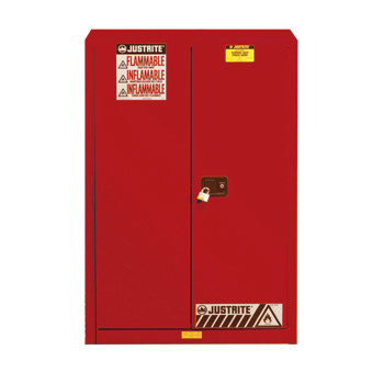 Imágen de Justrite Sure-Grip EX 45 gal Rojo Gabinete de almacenamiento de material peligroso (Imagen principal del producto)