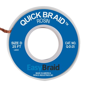 EasyBraid Q-D-25 Trenza Desoldadora - 0.100 pulg. x 25 pies