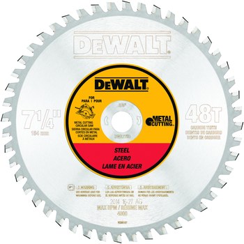 Imágen de Hoja de sierra circular Metal Cutting DWA7766 de Carburo de titanio por 7 1/4 pulg. de DEWALT (Imagen principal del producto)