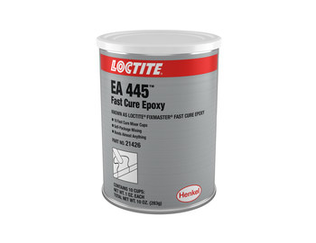 Loctite EA 445 Gris Adhesivo epoxi - Base y acelerador (B/A) - 1 oz - Certificado por la Agencia Canadiense de Inspección de Alimentos (CFIA) - Antes conocido como Loctite Epoxi de endurecimiento rápido Fixmaster - 21426