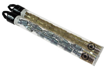 Imágen de Juego de acopladores/conectores de 6 puntos 14X-1401-T2 de Latón/acero plateado por 1/4 pulg. de Coilhose (Imagen principal del producto)