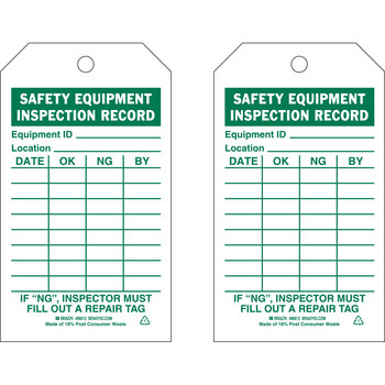 Imágen de Brady Verde sobre blanco Laminado Poliéster Inspección general 86612 Etiqueta de inspección general (Imagen principal del producto)