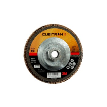 3M Cubitron II Tipo 27 - Grano Cerámico de Precisión - 5 pulg. - 60+ - Mediano - 54182