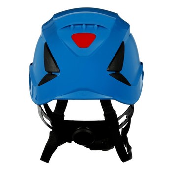 3M SecureFit X5000 X5003-ANSI Azul Plástico Casco - Suspensión 6 puntos - Ajuste Trinquete - 076308-94301