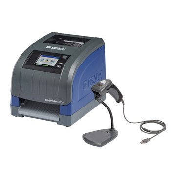 Imágen de Brady i3300 y CR1500 Transferencia térmica 176712 Kit de impresora de sobremesa y escáner de códigos de barras (Imagen principal del producto)
