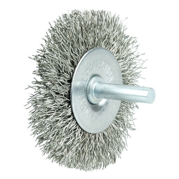 Weiler Wolverine 36211 Cepillo de rueda - Rizado Acero cerda