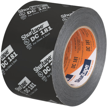 Shurtape DC 181 Negro Cinta para ductos - 72 mm Anchura x 110 m Longitud - 2.7 mil Espesor - shurtape 106634