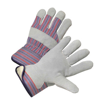 West Chester Posi-Therm 5558P Azul/Rojo/Gris 2XG Cuero Dividir Cuero vacuno Cuero Guantes para condiciones frías - Pulgar tipo ala - Longitud 11.5 pulg. - 662909-72654