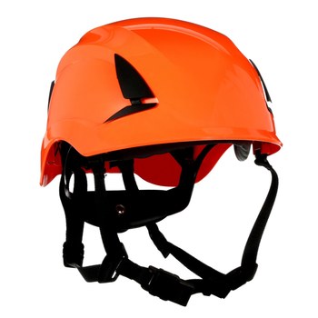 3M SecureFit X5000 X5007-ANSI Naranja Plástico Casco - Suspensión 6 puntos - Ajuste Trinquete - 076308-94304