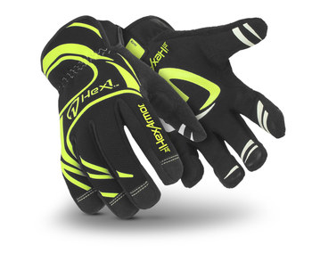 HexArmor Hex1 2121 Negro/Amarillo 10 Cuero sintético Sintético Cuero sintético Corte y Cosido Guantes de trabajo - 2121 sz 10