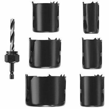 Imágen de Juego de sierras para agujeros Daredevil HCD007 de Acero con alto contenido de carbono por de Bosch (Imagen principal del producto)