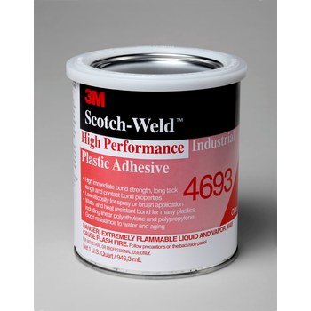 3M Scotch-Weld High Performance 4693 Adhesivo de plástico industrial Ámbar claro Líquido 1 qt Lata - 83759