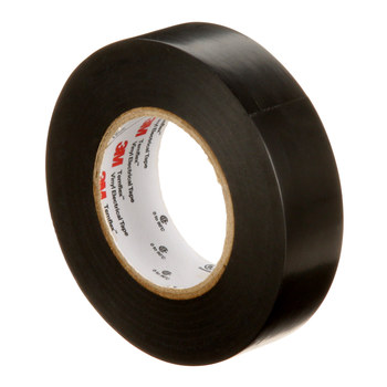 3M Temflex 165BK4A Negro Cinta eléctrica - 0.75 pulg. x 60 pies - Grosor 6 mil - 92568
