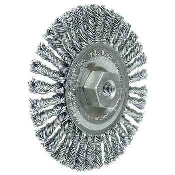 Weiler Roughneck Max 13128 Cepillo de rueda - Anudado - Circular trenzado Acero cerda