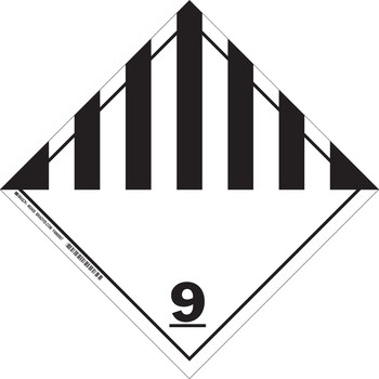 Imágen de Brady B-101 Etiquetas recubiertas de poliéster Cuadrado Blanco Inglés Letrero de anuncio para camión 63455 (Imagen principal del producto)