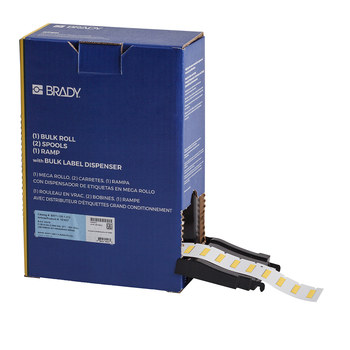 Imágen de Brady PermaSleeve Amarillo Transferencia térmica BM-125-1-312-YL Etiquetas termorretráctiles para cables y alambres (Imagen principal del producto)