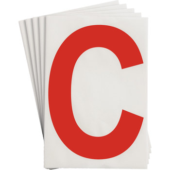 Imágen de Brady Toughstripe Rojo Interior Poliéster Carta 121705 Etiqueta en forma de letra (Imagen principal del producto)