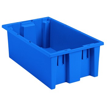 Imagen de Akro-mils 35180 0.5 ft³, 3.7 gal 45 lb Azul Polímero de grado industrial Contenedor apilable (Imagen principal del producto)