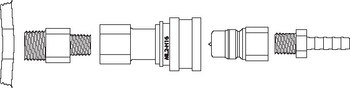 Imágen de Justrite Acero inoxidable Tubo (Imagen principal del producto)