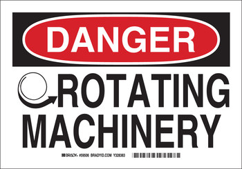 Imágen de Brady B-120 Poliéster reforzado con fibra de vidrio Rectángulo Blanco Inglés Cartel de seguridad del equipo 87669 (Imagen principal del producto)