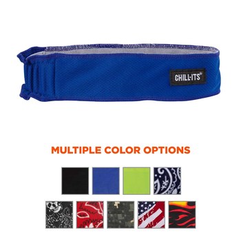 Ergodyne Chill-Its 6605 Azul Sólido Hi Cool/Felpa Banda transpirable independiente - 720476-12425