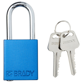 Imágen de Brady Azul Aluminio Candado de seguridad (Imagen principal del producto)