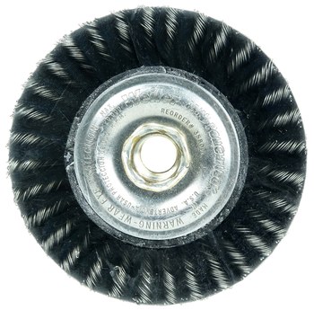 Weiler Polyflex 35800 Cepillo de rueda - Anudado encapsulado Acero cerda