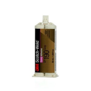 3M Scotch-Weld DP190 Gris Adhesivo epoxi - Base y acelerador (B/A) - 50 ml Cartucho - 22647