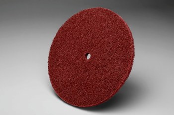 3M Scotch-Brite Óxido de aluminio Disco de desbaste - Muy fino grado - Accesorio Eje - Diámetro 8 pulg. - Agujero Central 1/2 pulg. - 00672