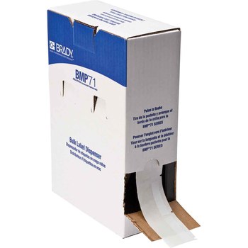 Imágen de Brady M710 Blanco, transparente Vinilo Transferencia térmica BM-107-427 Etiquetas autolaminables para cables y alambres (Imagen principal del producto)