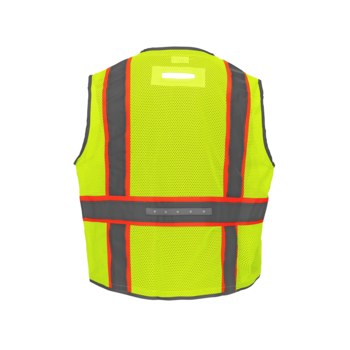 Global Glove FrogWear GLO-15LED Chaleco de alta visibilidad GLO-15LED - tamaño Grande - Poliéster - Amarillo/verde - ANSI clase 2 - glo-15led lg