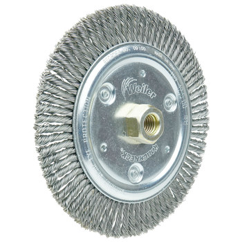 Weiler Roughneck 09100 Cepillo de rueda - Anudado - Circular trenzado Acero cerda