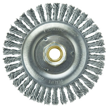 Weiler Roughneck 08756 Cepillo de rueda - Anudado - Circular trenzado Acero cerda