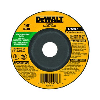 Imágen de DEWALT Rueda de corte 45286 (Imagen principal del producto)