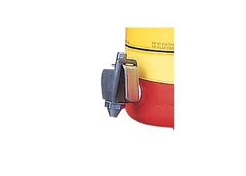 Imágen de Justrite Rojo/amarillo Acero inoxidable Grifo (Imagen principal del producto)