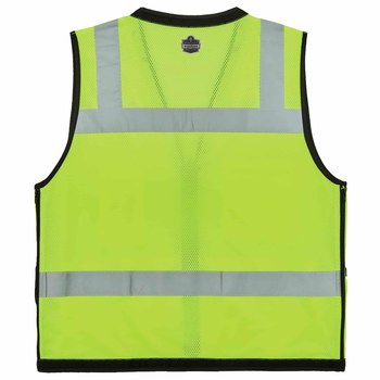 Ergodyne GloWear 8253HDZ Chaleco de alta visibilidad 23325 - tamaño Grande/XG - Poliéster - Lima - ANSI clase 2