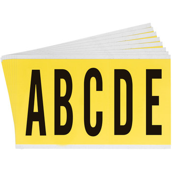 Imágen de Brady Serie 34 Negro sobre amarillo Interior Paño de vinilo Serie 34 3460-LTR KIT Kit de etiquetas de letras (Imagen principal del producto)