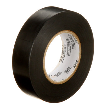 3M Temflex 165BK4A Negro Cinta eléctrica - 0.75 pulg. x 60 pies - Grosor 6 mil - 92568