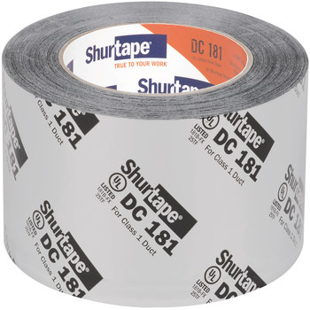 Shurtape DC 181 Metalizado Cinta para ductos - 72 mm Anchura x 110 m Longitud - 2.7 mil Espesor - shurtape 207113