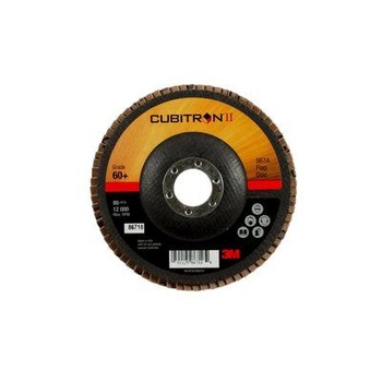 3M Cubitron II Tipo 27 - Grano Cerámico de Precisión - 5 pulg. - 60+ - Mediano - 86718