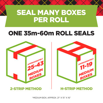 3M Scotch 3500-6 Transparente Cinta de sellado de cajas - 48 mm Anchura x 54.6 yd Longitud - 2.6 mil Espesor - 67671