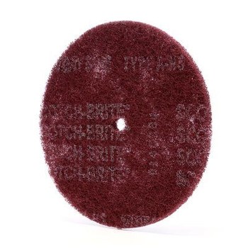 3M Scotch-Brite Óxido de aluminio Disco de desbaste - Muy fino grado - Accesorio Eje - Diámetro 8 pulg. - Agujero Central 1/2 pulg. - 27749