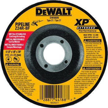 Imágen de DEWALT XP Disco esmerilador 41887 (Imagen principal del producto)