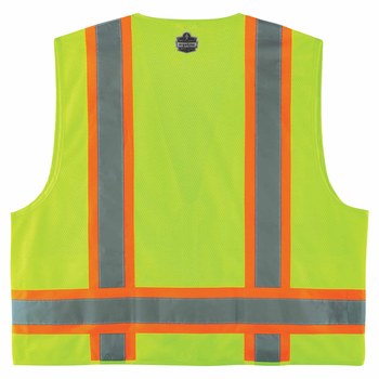 Ergodyne Glowear 8248Z Chaleco de alta visibilidad 24079 - tamaño 4EG/5EG - Poliéster - Lima de alta visibilidad - ANSI clase 2