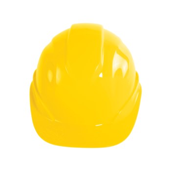 Global Glove Bullhead Safety Casco HH-C1-Y - 6 puntos Cierre con pasador suspensión - Amarillo - 02949