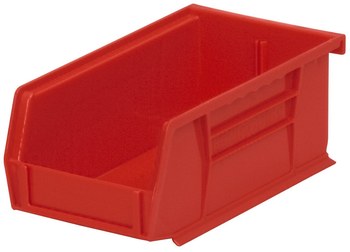 Imagen de Akro-mils Akrobin 10 lb Rojo Polímero de grado industrial Colgado/Apilado Contenedor de almacenamiento (Imagen principal del producto)