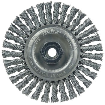 Weiler Roughneck Max 13125 Cepillo de rueda - Anudado - Circular trenzado Acero cerda