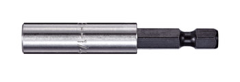 Vega Tools 1/4 pulg. Magnético Portabrocas 1100MH1AD - Acero S2 Y Acero Inoxidable - 4 pulg. Longitud - Inoxidable Y Gris Gunmetal acabado - 01067